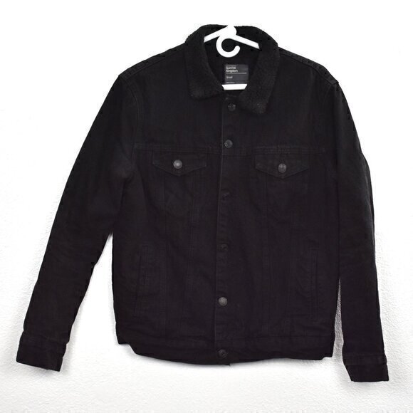 Sunrise Kingdom Sherpa Lined‎ Jean Jacket Size Small Gently Used Condition - Picture 2 of 5